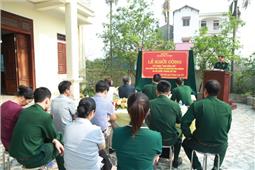 Khởi công xây dựng “Nhà đồng đội” cho quân nhân có hoàn cảnh khó khăn.